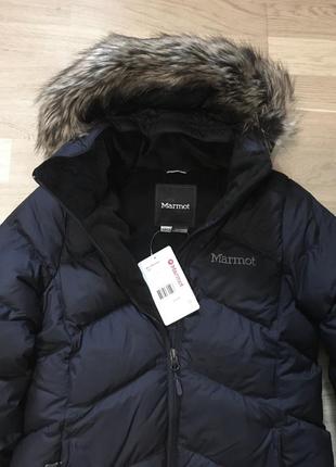 Новое marmot длинное пуховое пальто (оригинал). зимова парка куртка женская woolrich canada2 фото