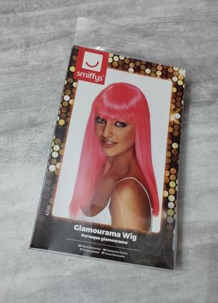 Карнавальный парик розовый неоновый smiffys2 фото