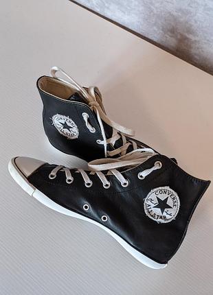 Кожаные кеды converse