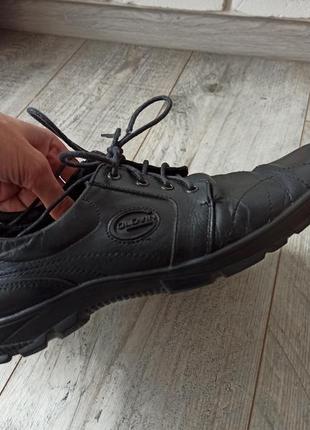 Черные мужские туфли golovin кожаные качественные на каждый день натуральная кожа спортивные черные8 фото