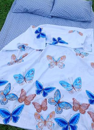 Полтораспальный комплект постельного белья бабочки7 фото