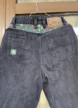 Высокие вареные джинсы moni винтаж ретро1 фото