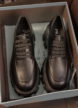 Кожаные ботинки prada