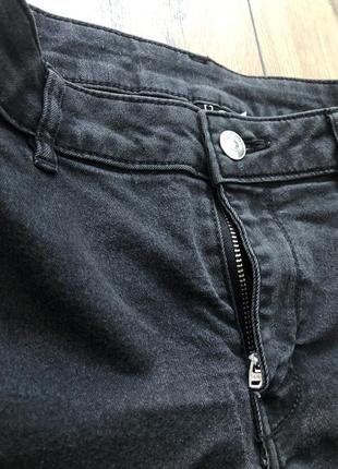 Шорти жіночі чорні джинсові на високій посадці, розмір 36.2 фото