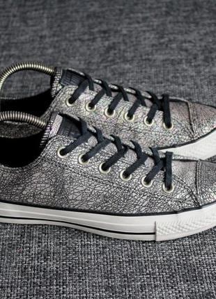 Кеди шкіряні converse chuck taylor all star cracked leather ox оригінал