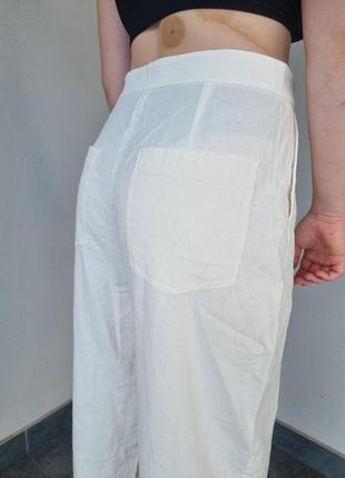 Брюки & other stories штани жіночі банани вершкові женские штаны білі4 фото