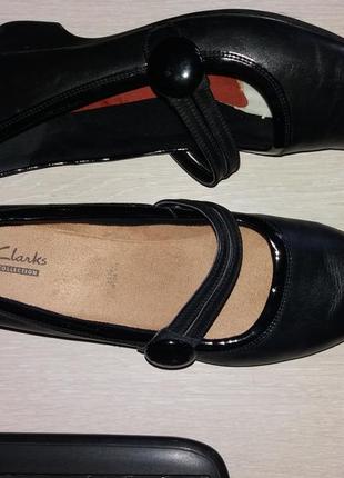 Туфли кожа, clarks, стелька 27 см, мягкие, удобные