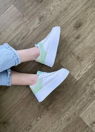 Жіночі кросівки sneakers white green

женские кроссовки