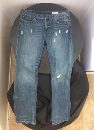 Стильные светлые мужские джинсы с потертостями denim co по телу 34x32