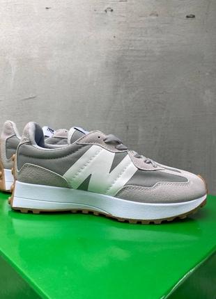 New balance 327 beige популярні жіночі кросівки беланс бежеві весна осінь літо демі популярные женские кроссовки демисезон бежевые беж