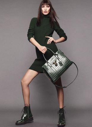 Черевики michael kors оригінал haskell bootie embossed croc leather