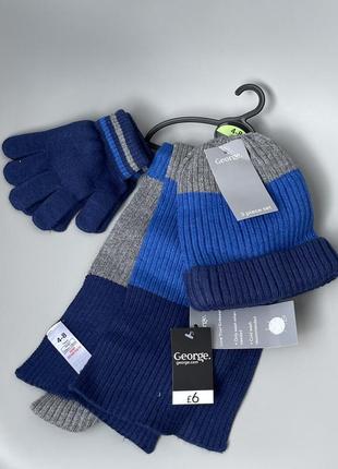 George комплект шапка, шарф, рукавички4 фото
