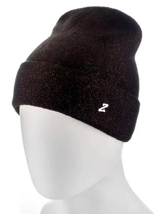 Молодежная модная шапка zolly zh153 черный