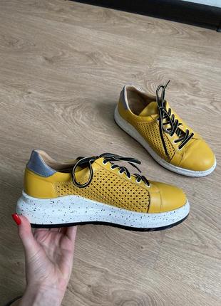 Жіночі шкіряні кросівки