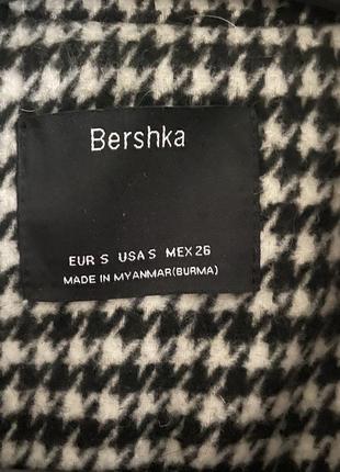 Демісезонне пальто рябчик bershka6 фото