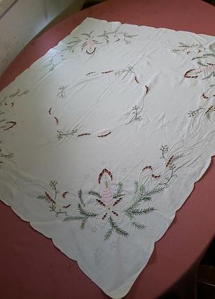 Різдвяна скатертина ручної роботи 83/80