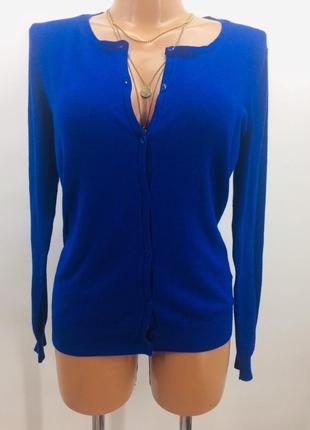 Брендовий, супер м'який ніжний пуловер яскраво-синього кольору!1 фото