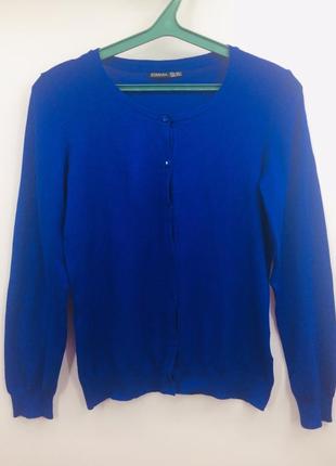 Брендовий, супер м'який ніжний пуловер яскраво-синього кольору!4 фото