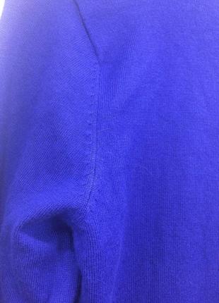 Брендовий, супер м'який ніжний пуловер яскраво-синього кольору!6 фото