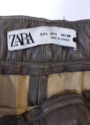 Брюки кожзам zara4 фото