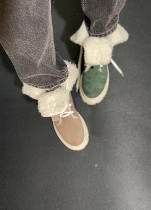 Теплые ботинки ручной работы зима/ деми, цвет на выбор2 фото