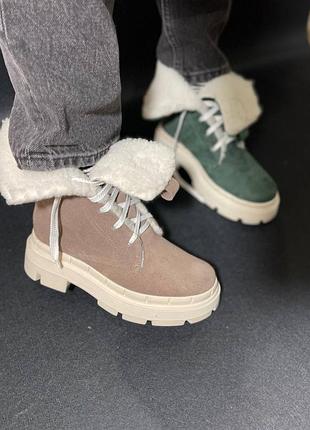 Теплые ботинки ручной работы зима/ деми, цвет на выбор