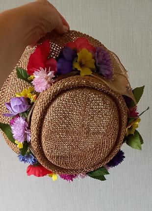 Капелюх accessorize з квітами4 фото