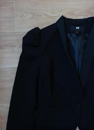 Снизила цену черный стильный пиджак от h&m м- размера4 фото