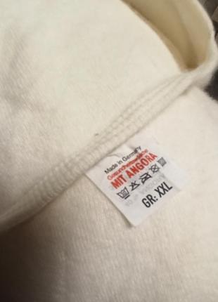 Немецкая теплая ангоровая шерстяная футболка, туника термобелье mit angora