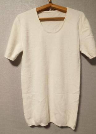 Немецкая теплая ангоровая шерстяная футболка, туника термобелье mit angora