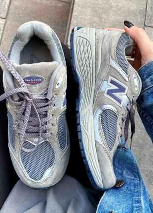 New balance 2002r grey/silver жіночі популярні легкі кросівки беланс з сіточкою популярные женские серые легкие кроссовки весна лето осень