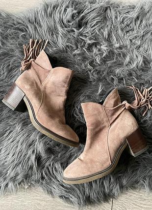 Чобітки замшеві, італія💫