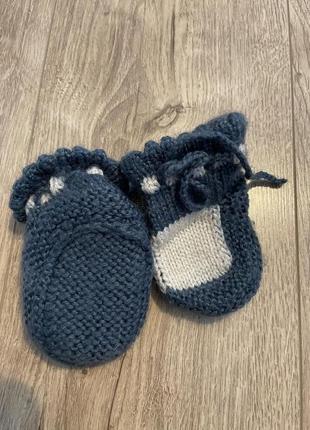 Пінетки, в’язані носочки для малюка