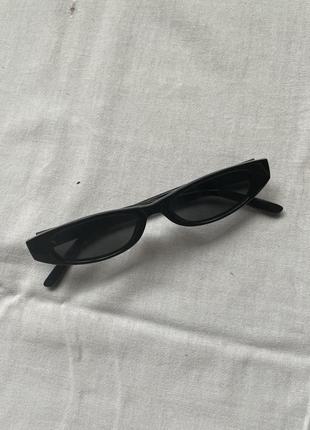 Чорні вузькі окуляри1 фото