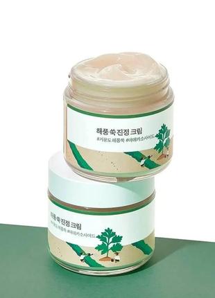 Заспокоюючий крем із полином round lab mugwort calming cream, 80 мл
