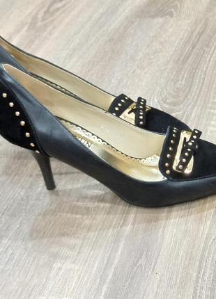 Новые! женские туфли-ладочки! в черном и синем цвете4 фото