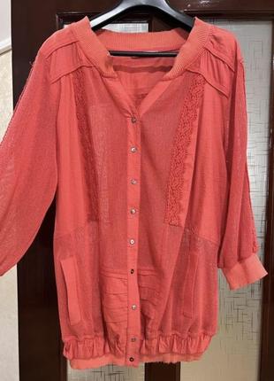 Кофта, кофточка, сорочка, блуза, рубашка, джемпер 50-52 розмір