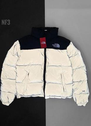 Топовий пуховик тнф куртка преміум рефлективний tnf the north face