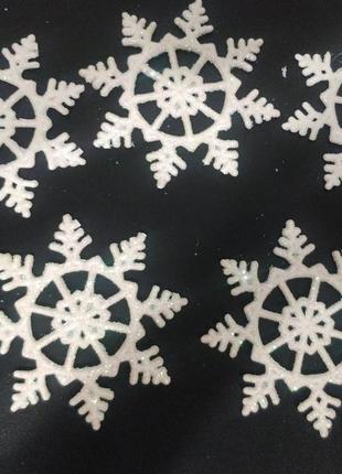 Сніжинки пластикові 5шт у наборі