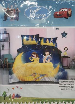 Koloko комплект детского постельного белья полуторный детский принцессы белоснежка мультик1 фото