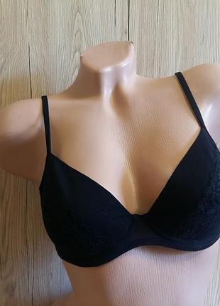 😍,м'який поролон. бюстгальтер.h&m. 75в. чорний