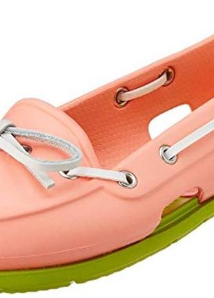 Акция!топсайдеры crocs beach р. j2 / 21,5см. оригинал