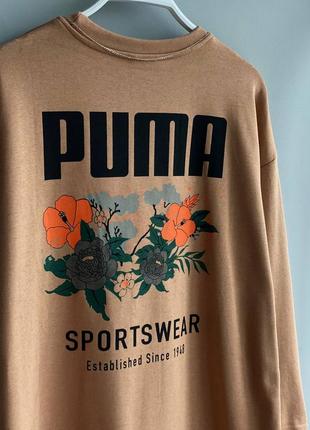 Мужская коричневая кофта puma чоловіча коричнева кофта puma3 фото