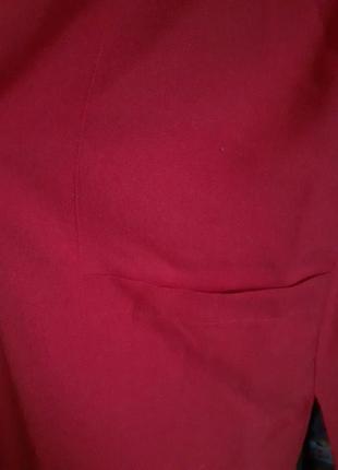 Пиджак красный без подкладки6 фото