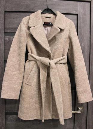 Пальто шубка  зима,альпака , натуральная шерсть1 фото