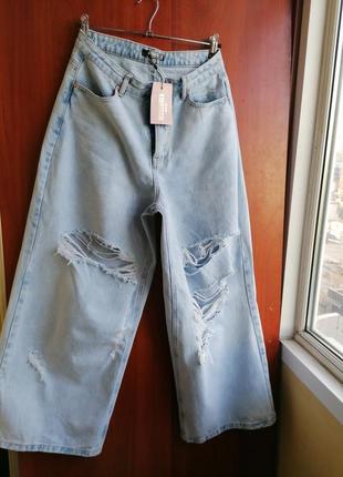 💙missguided. нові широкі джинсы палаццо7 фото