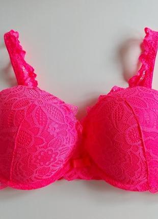 Яскравий неоновий бюстгальтер з великим пуш ап