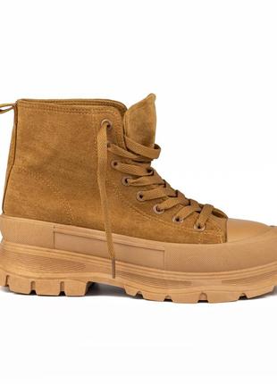 Черевики жіночі woman's heel із екозамші маломірні руді