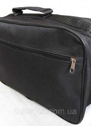 Чоловіча сумка wallaby 2600 чорна барсетка через плече папка портфель а4 34,5х23,5х10cм