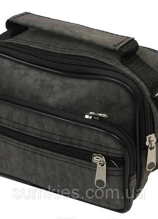 Мужская сумка через плечо wallaby 2663 хаки барсетка на пояс 19х14х7см